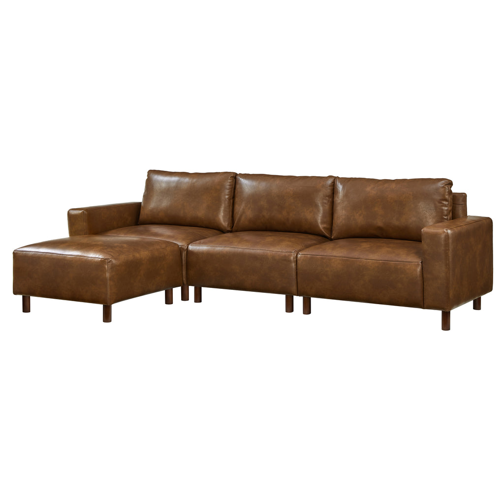 Modern Luxury Sectional Sofa Couch with Ottoman