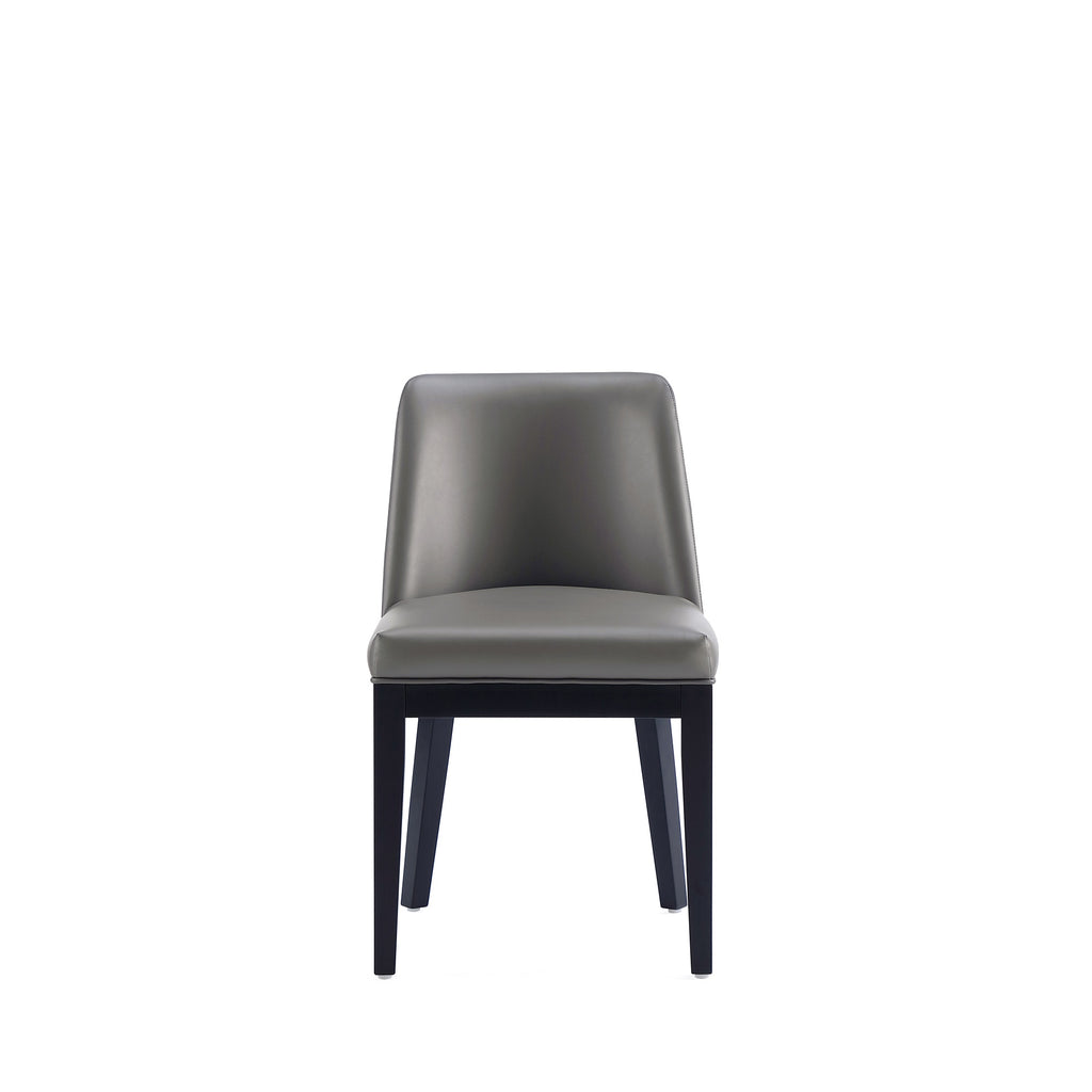 Gansevoort Wood Vegan Leather Dining Chair Set of 2