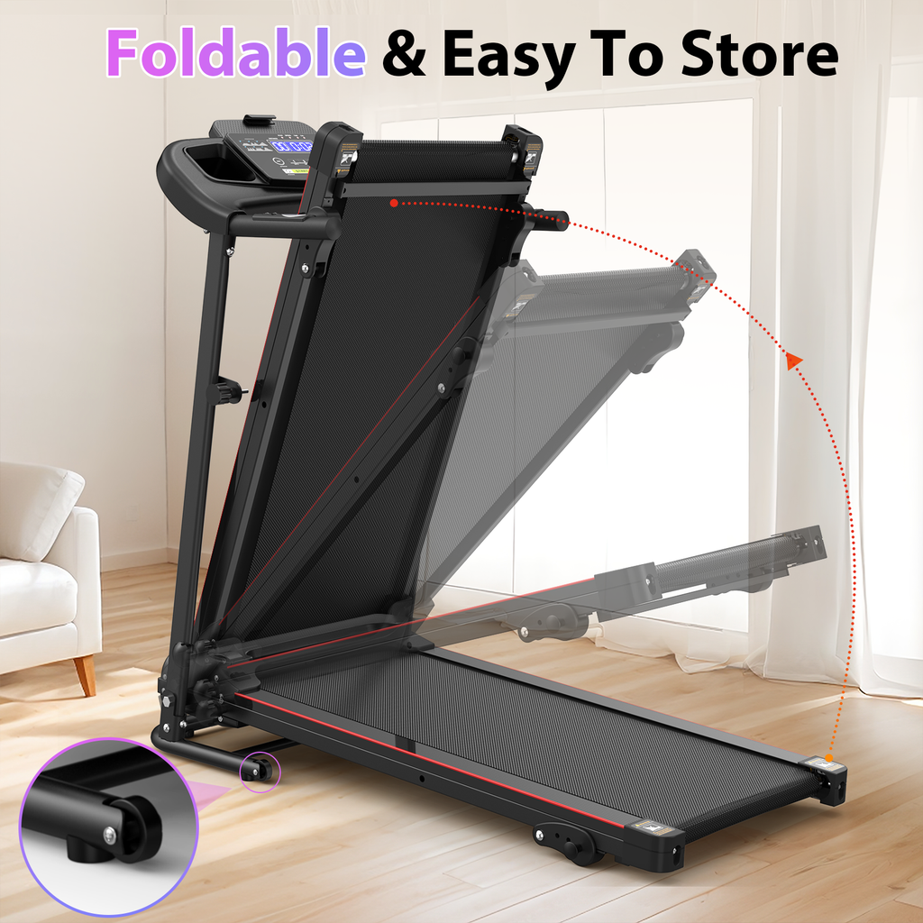 Folding Treadmill with Incline 2.5HP Electric Treadmill for Home