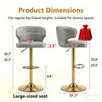 Modern Rotating Adjustable Bar Chair - Set of 2