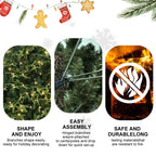 6ft Pre-Lit Artificial Christmas Tree with 400 Warm Lights