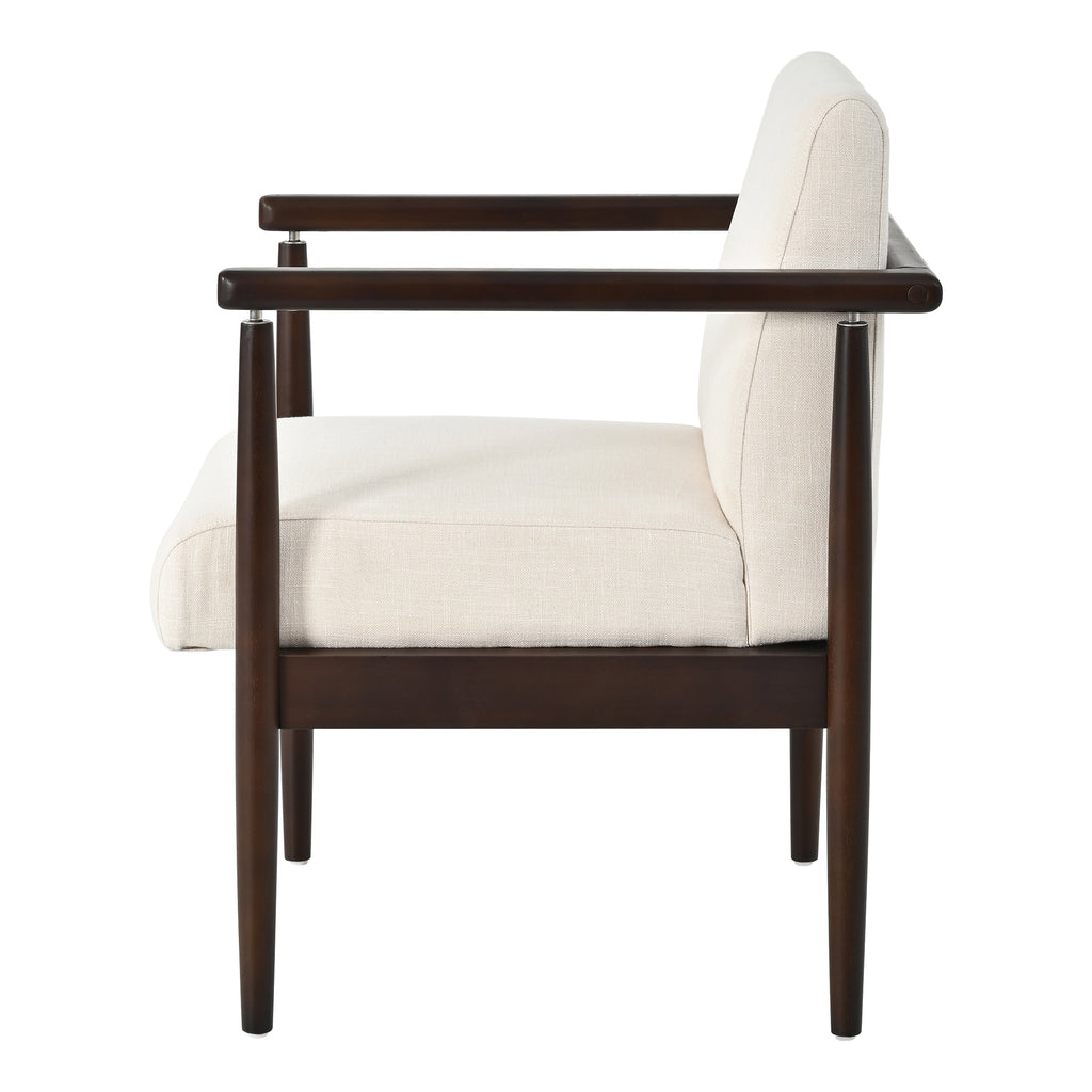 7‑Piece Dining Table Set, Mid‑Century 71" Rubber Wood
