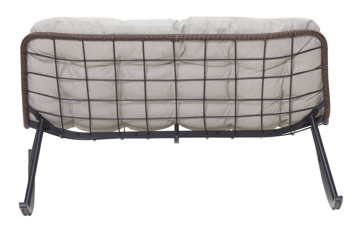 Double Wide Rocking Papasan Chair