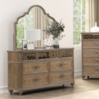 Simple Contemporary 1pc Dresser Rustic
