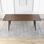 Levi Modern Style Solid Wood Rectangular Dining Kitchen Table 86"
