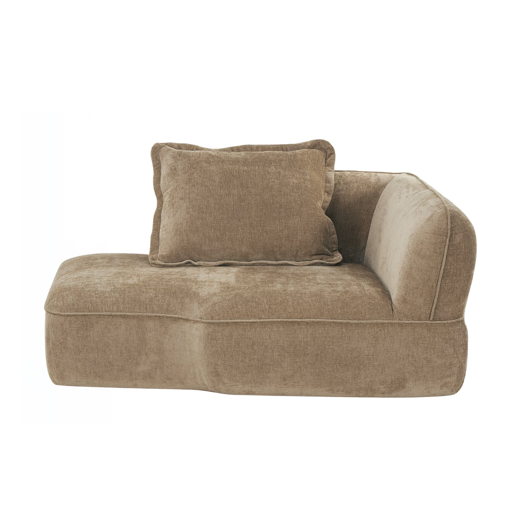 122" Modern L-Shaped Sectional Sofa with Chaise Lounge