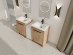 60 Inch Freestanding Bathroom Vanity with Ceramic Sink