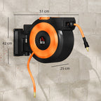 HOMCOM Retractable Air Hose Reel
