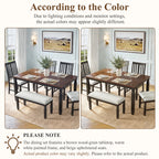 59"-77" Extendable Dining Table for 4–6 People
