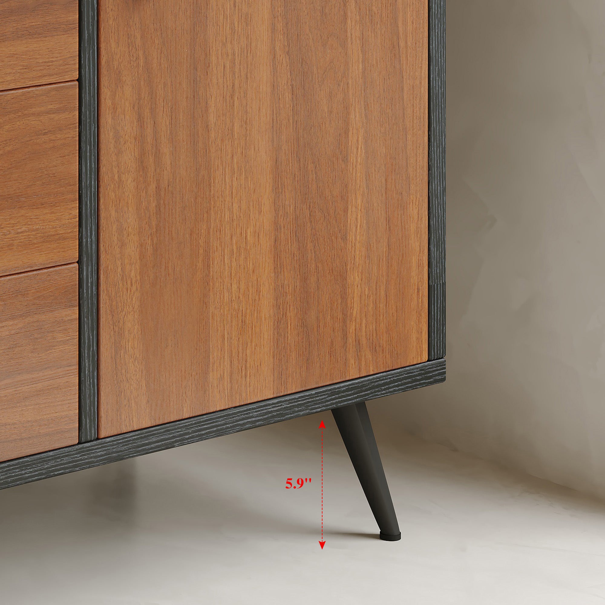 Modern Free-Standing Bathroom Vanity with Ceramic Sink & Sintered Stone Top