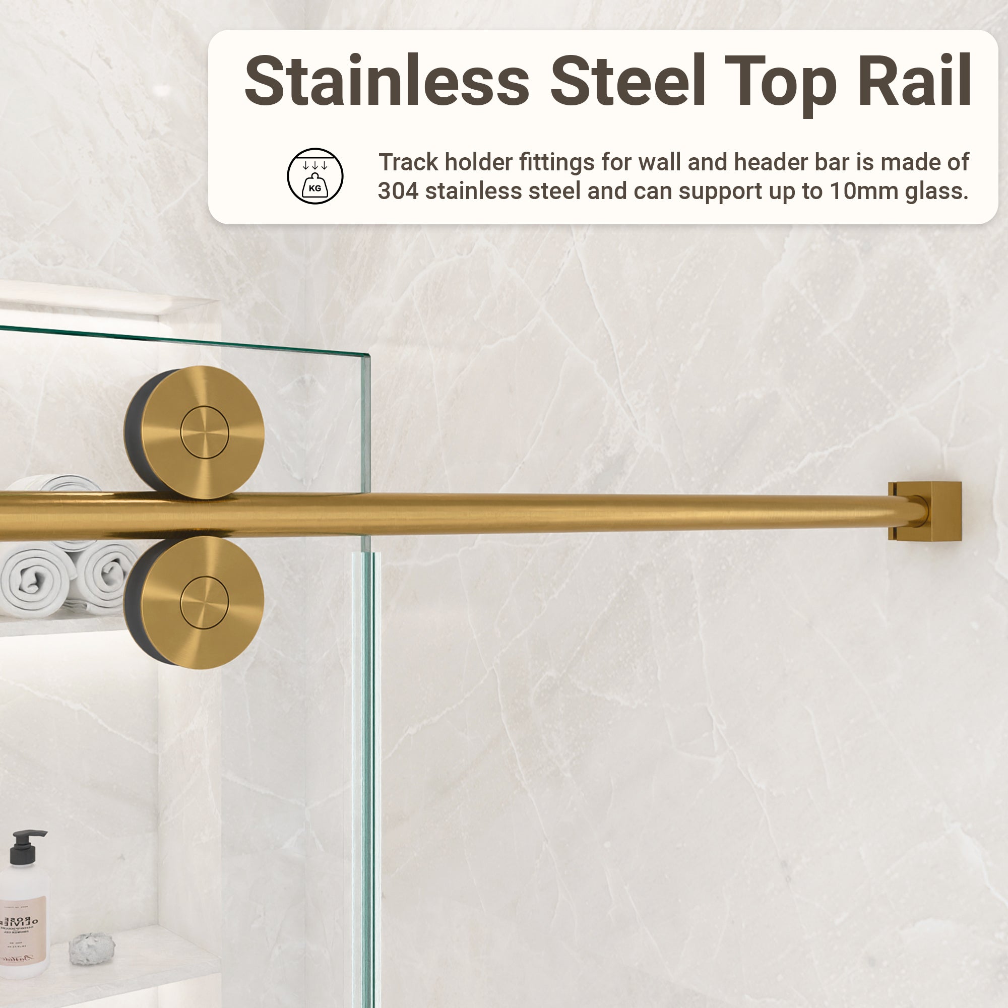 Frameless Single Sliding Shower Door