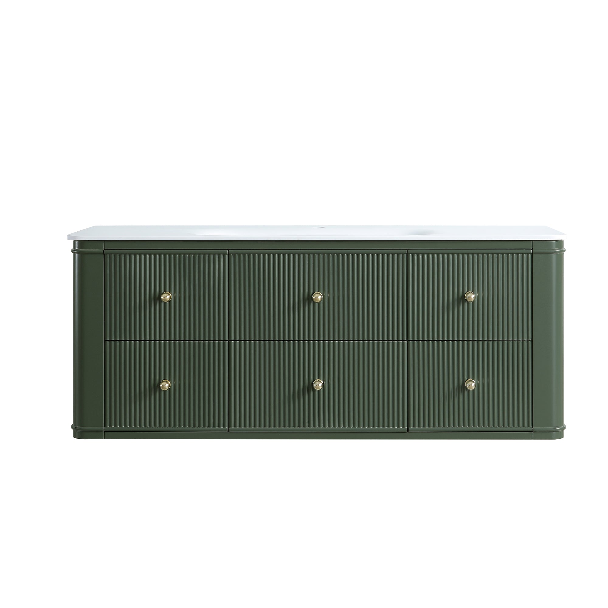 48" Wall Mounted & Floating Single Bathroom Vanity