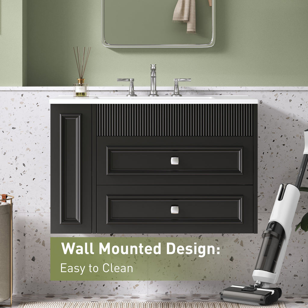 30'' Wall Mounted Bathroom Vanity