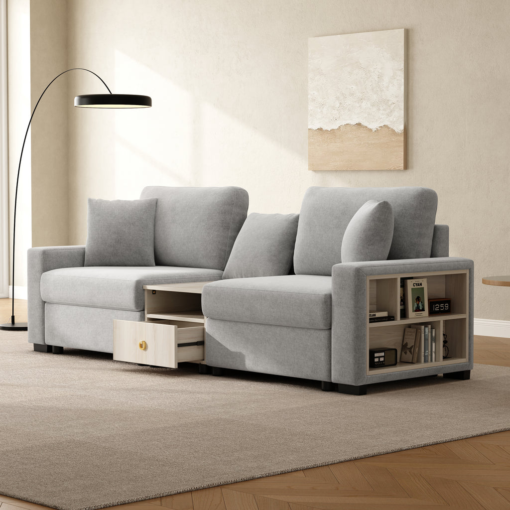 Modern Sofa Couch 95.7" Modular Sofa Upholstered Sofa Couch