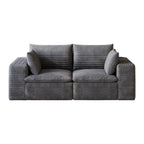 71" Cloud Sofa - Corduroy Fabric, Deep Seat Couch