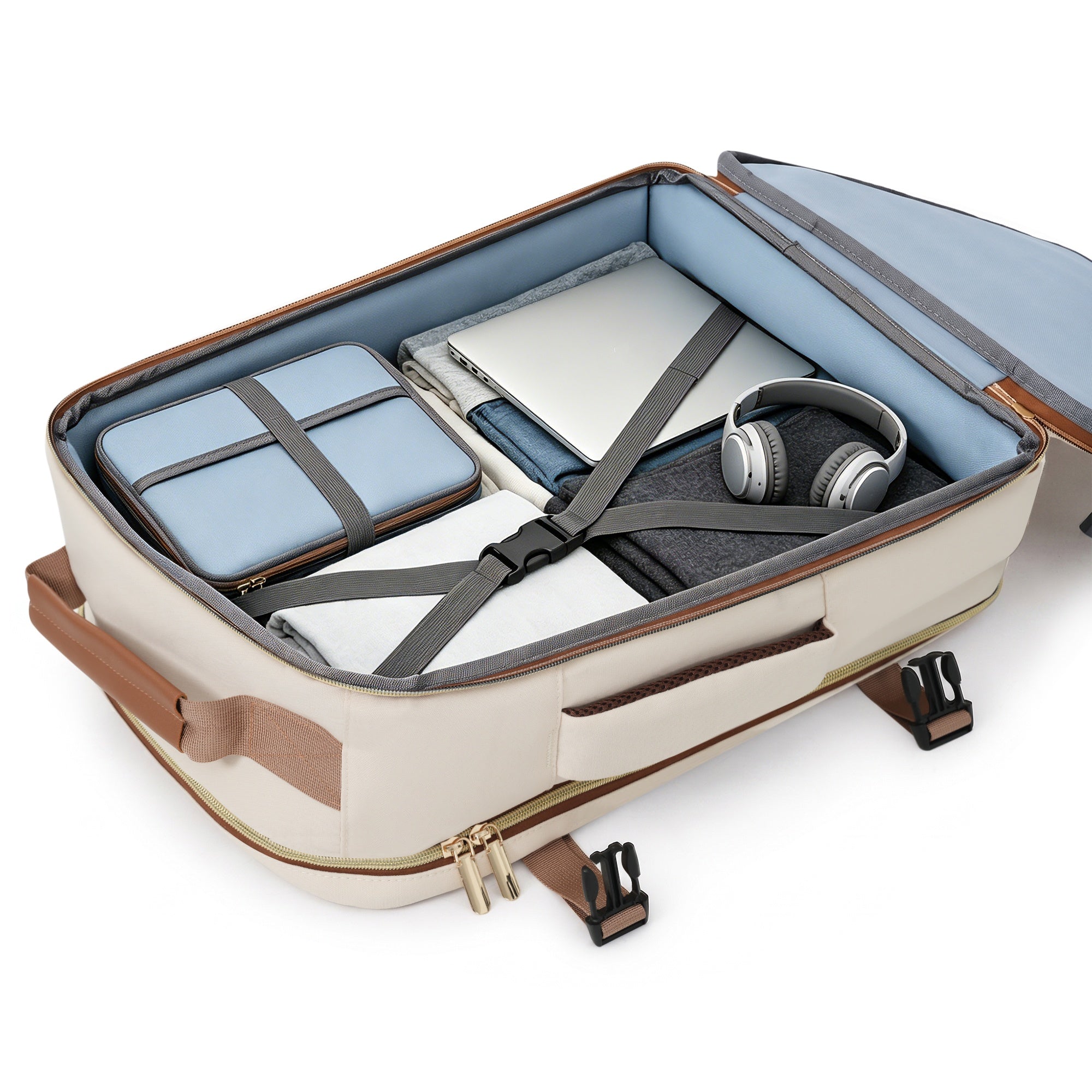 3-Piece Luggage Set - 20in Checked Suitcase with TSA Lock
