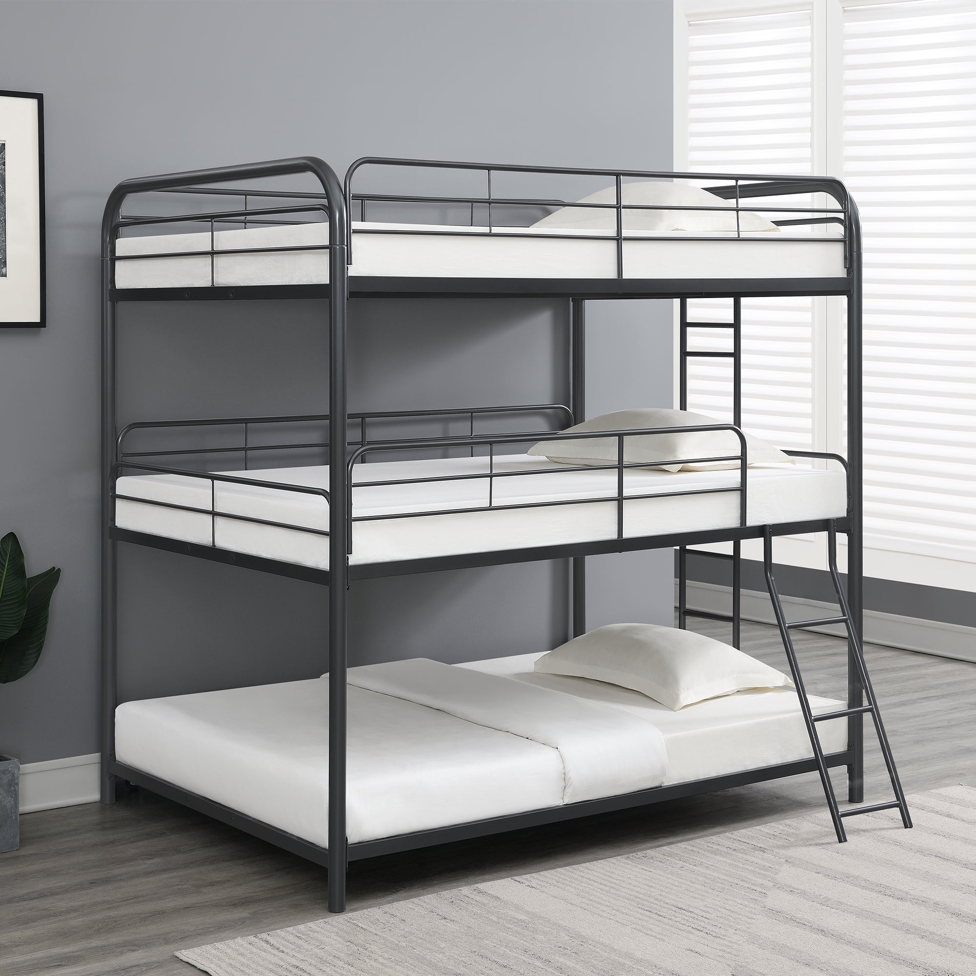 Triple Bunk Bed, Full/Full/Full