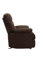 Arcadia Chocolate Microfiber Motion Glider Recliner