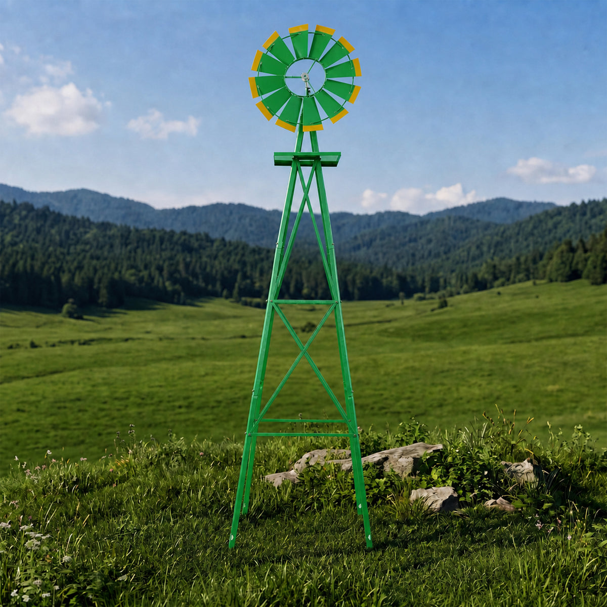 8FT Decorative Garden Windmill