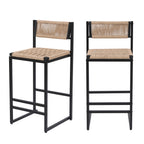 Kitchen Bar Stools with Footrest Set of 2