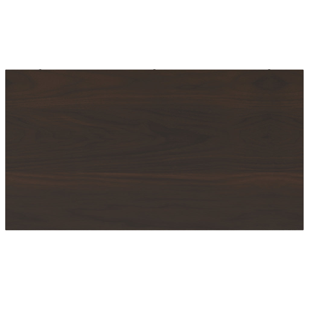 Warm Shaker 72 Inch Tall Solid Wood 5 Shelf Bookcase in Brunette