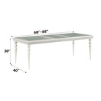 Maverick Platinum Finish Dining Table