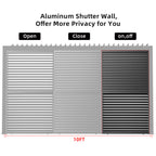 9720 Louver Grille 1/3 10ft Aluminum Frame & Louvers