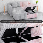 75.6" Soft Modular 2-Person Sofa with Hydraulic Lift
