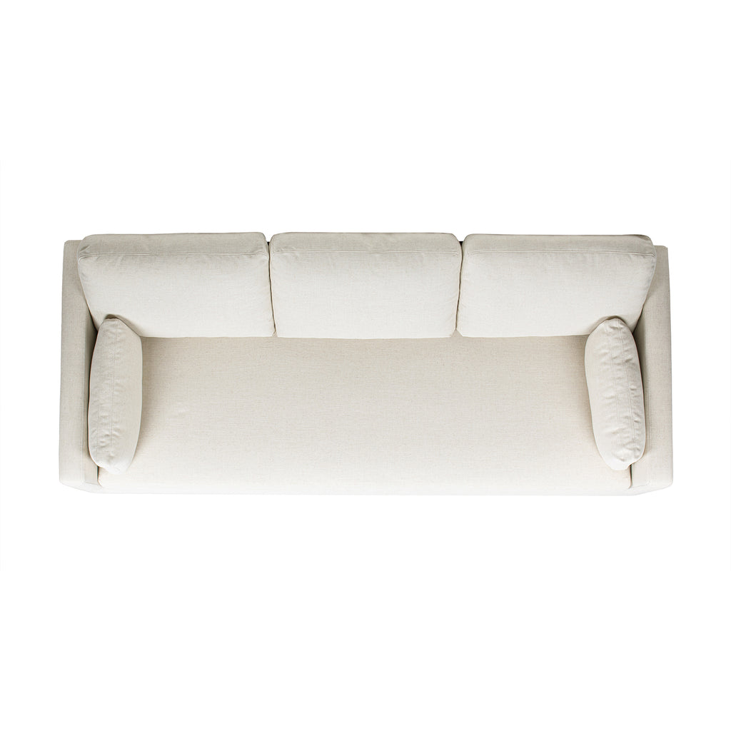 Knox 84" Modern Farmhouse Sofa, Flax