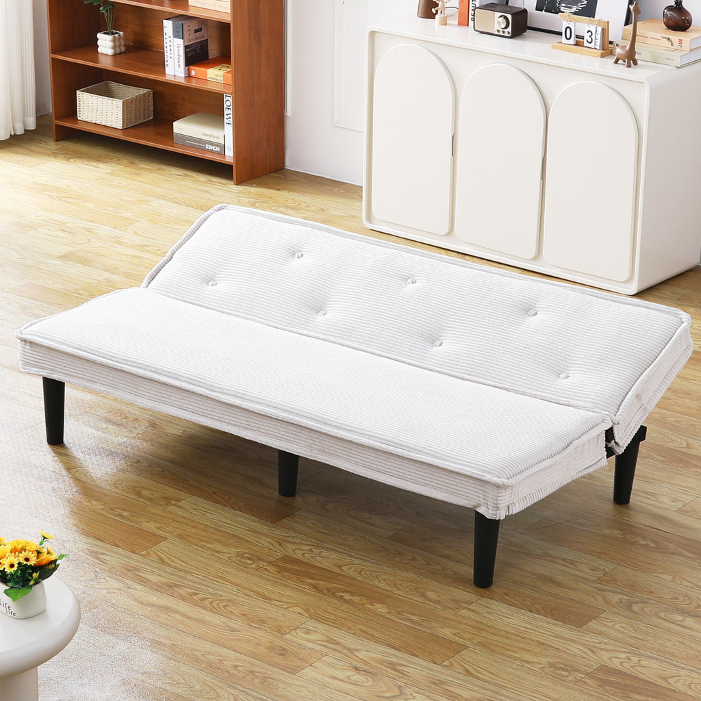 66-Inch Corduroy Sofa Bed