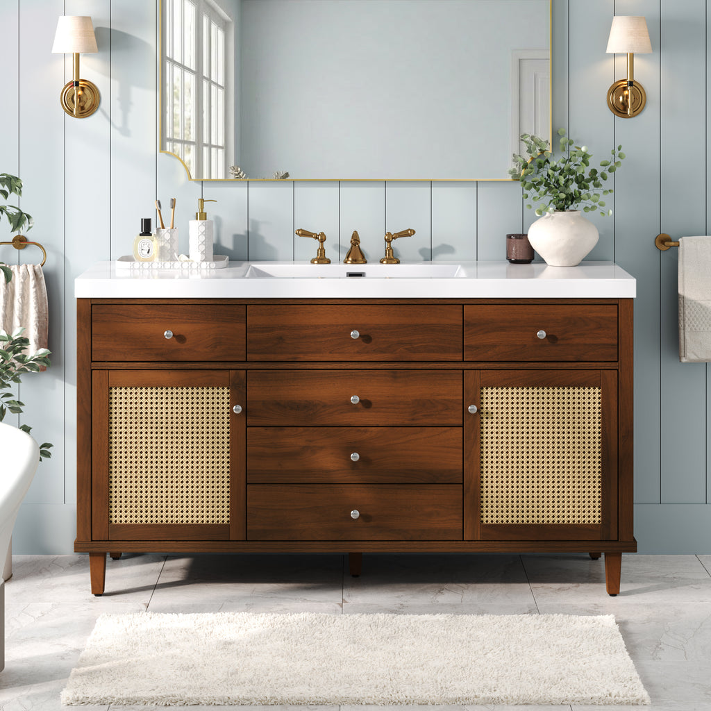 60" Bathroom Vanity with SMC Sink