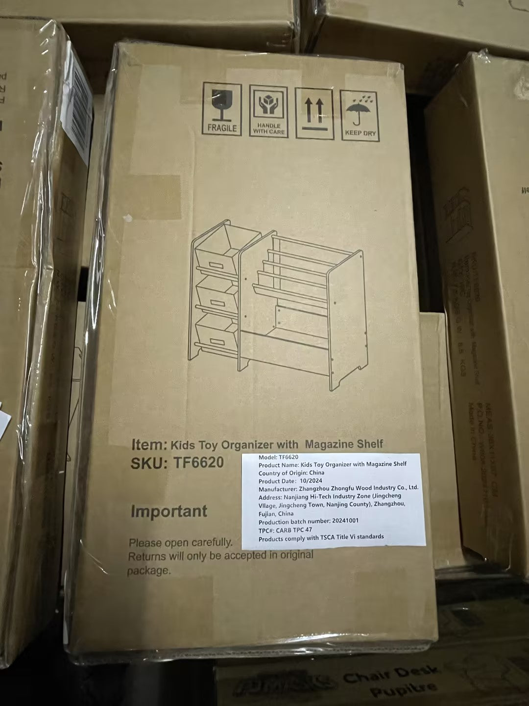 Kids Bookshelf and Toy Storage Organizer