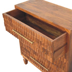 Solid Wood Cadiz Carved Chest