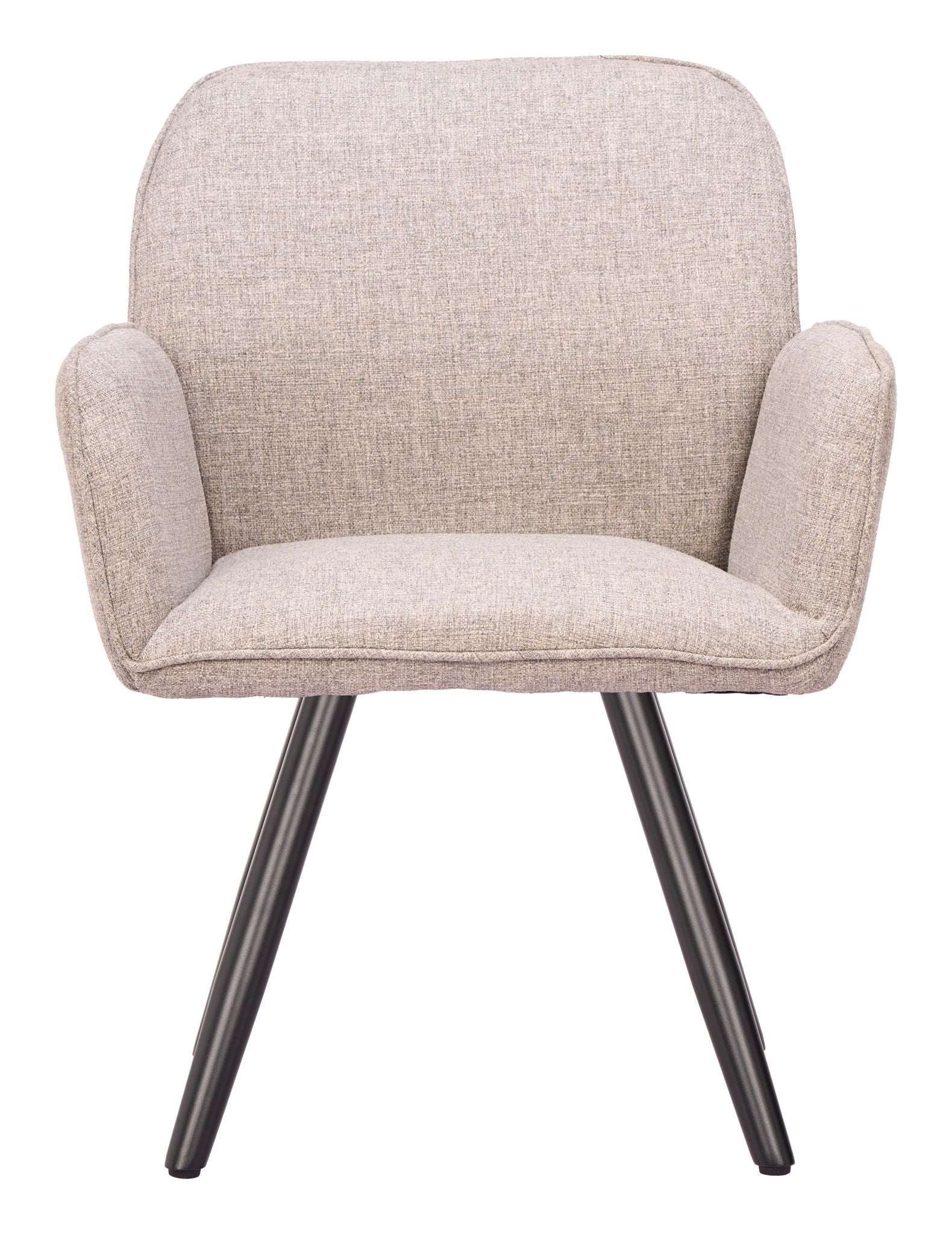 Sieve - Swivel Dining Chair (Set of 2) - Beige / Black