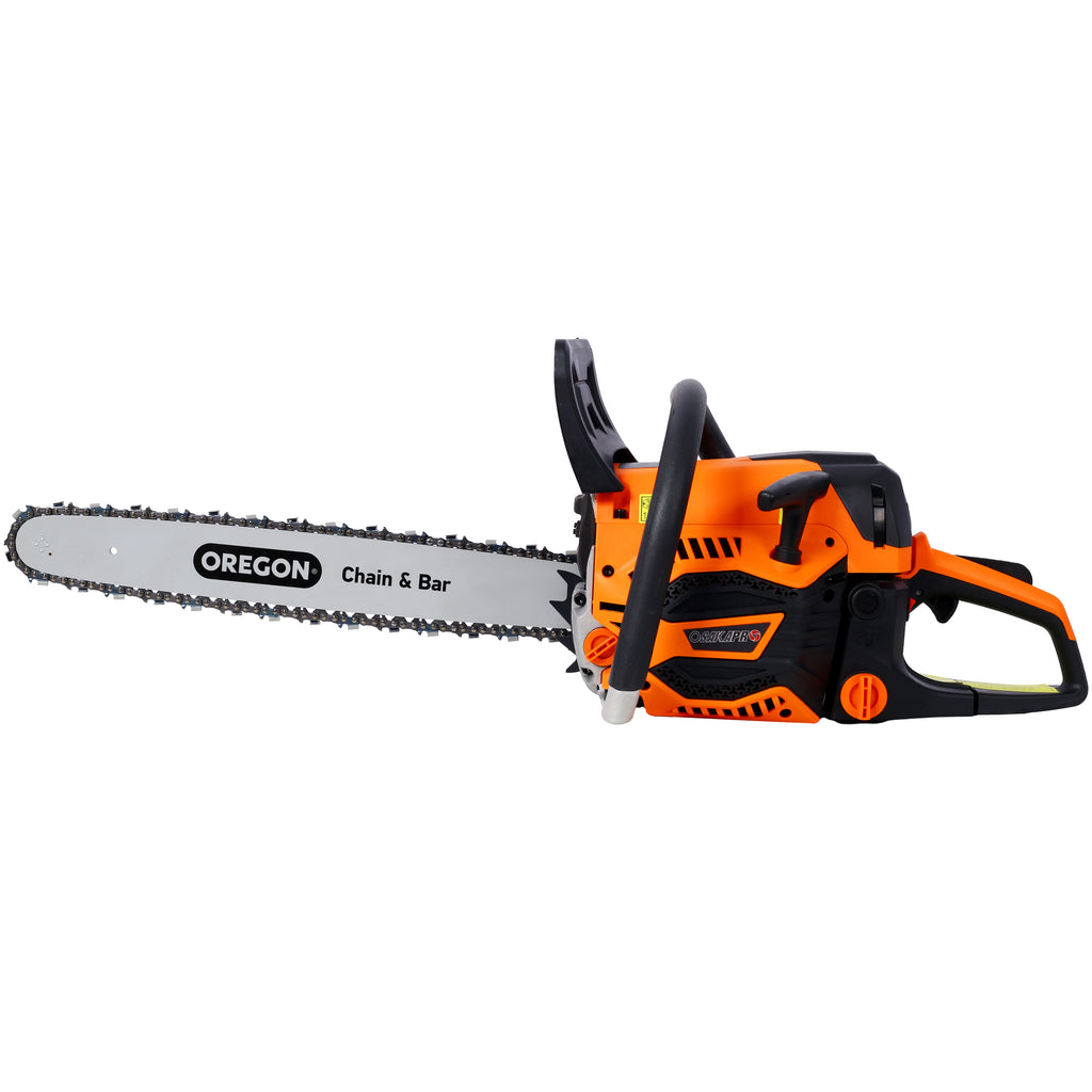62CC Gas Powered Chainsaw, 20 Inch Oregon Chain & Bar
