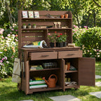 TOPMAX 65''H Large Garden Potting Bench