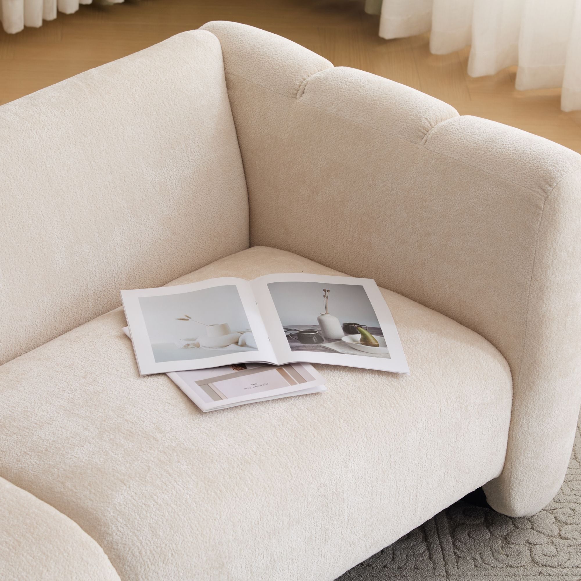 Tonson 3 Seater Sofa, Wave Design