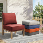 6-Inch Thicker Outdoor Chair Cushion Set - Red