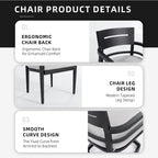 Modern 7PC Outdoor Patio Aluminum Dining Set