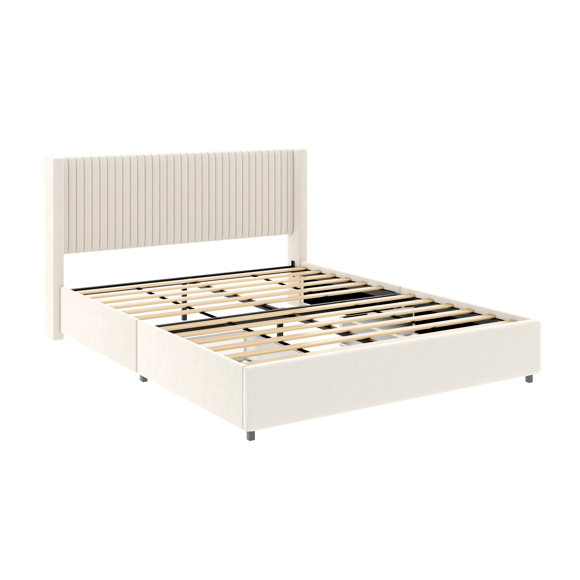 Anna Patented 2-Drawer Storage Bed - Queen Size