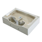 24" x 16.75" Bathroom Ceramic Console Sink with Overflow