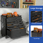 34.3" Rolling Tool Chest with 6 Drawers