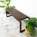 Christina Mid-Century Modern Bench