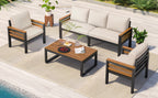 GO 4-Piece Outdoor Furniture Sofa Set for 5 People