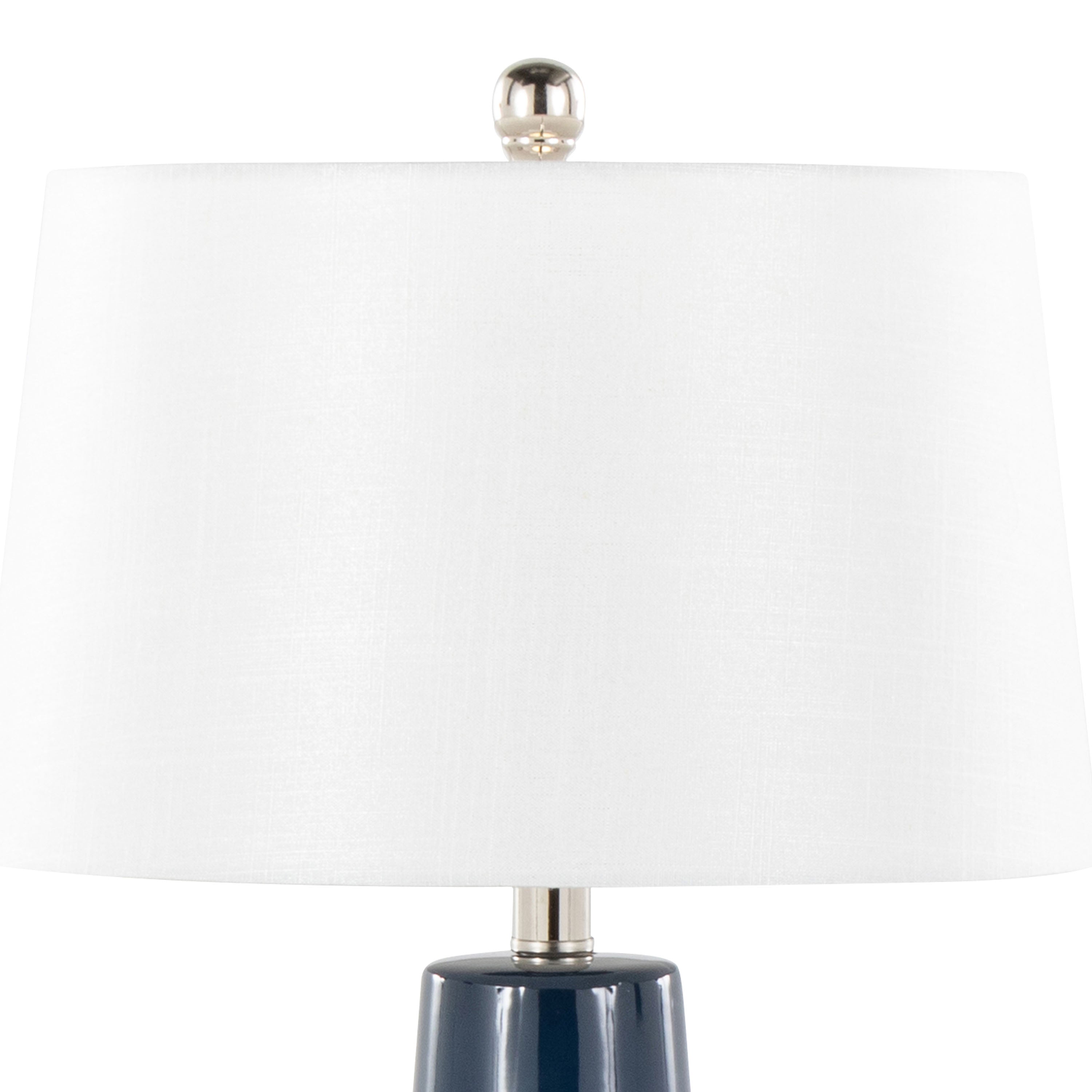 Penelope 22" Contemporary Ceramic Table Lamp