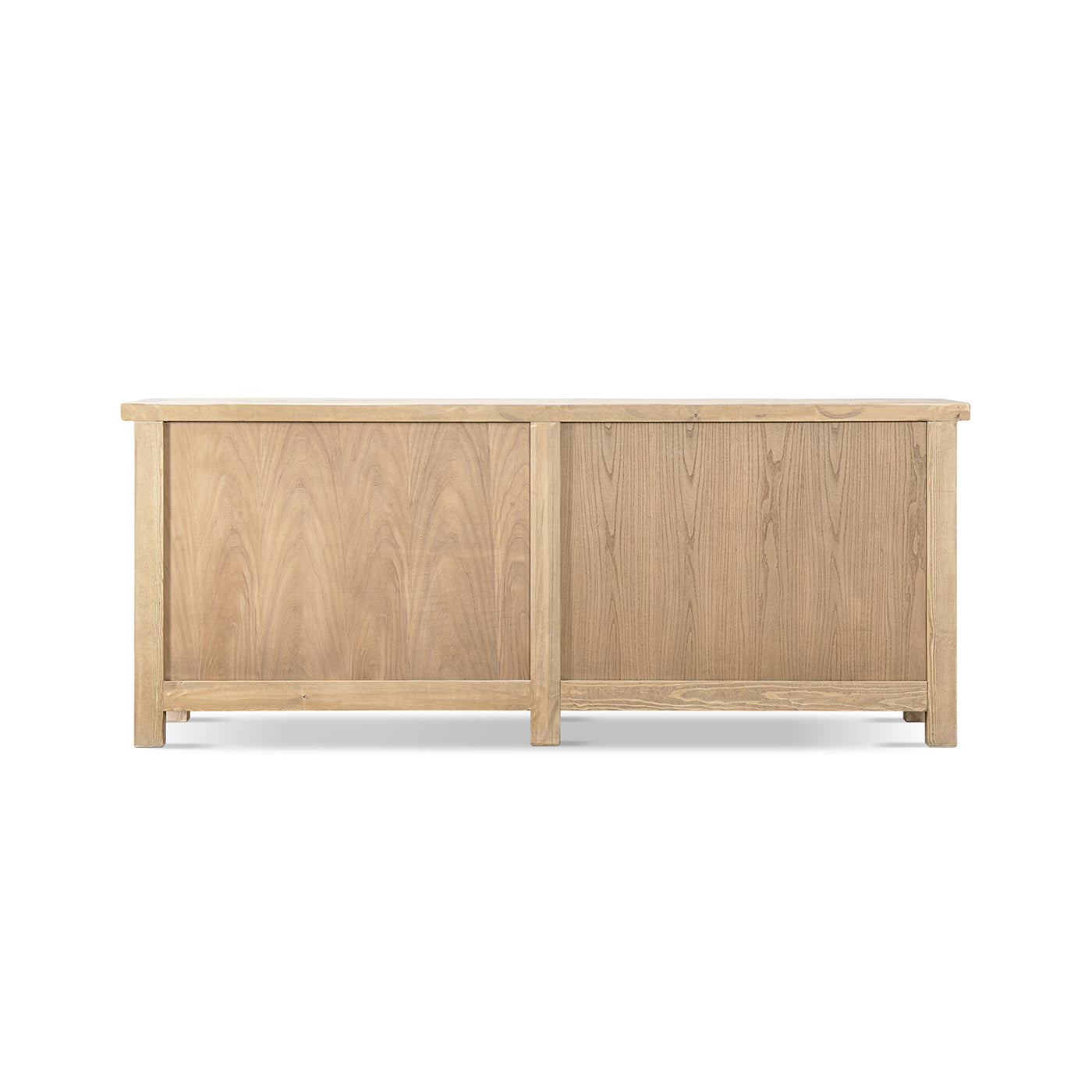 Rowan 91" Reclaimed Pine 4-Door Crossbar Sideboard Cabinet