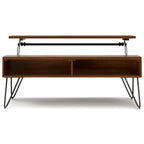 Hunter 48 Inch Wide Solid Wood Lift Top Coffee Table