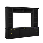 All-in-One Modern TV Stand with Bookcase