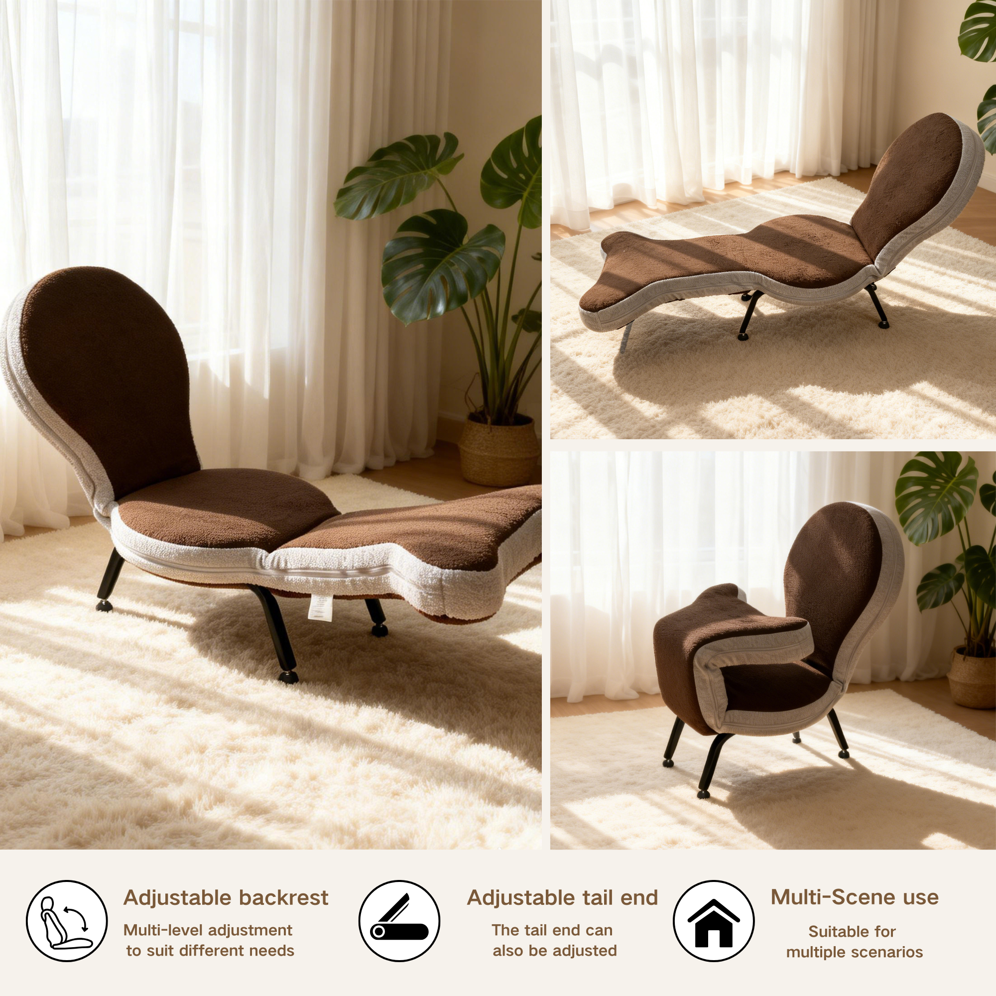 Multi-Functional Foldable Lazy Sofa Chair