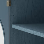 52.17"H Glass Door Display Case Storage Cabinet